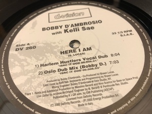 12”★Bobby D'Ambrosio With Kelli Sae / Here I Am / David Morales / ヴォーカル・ハウス!!