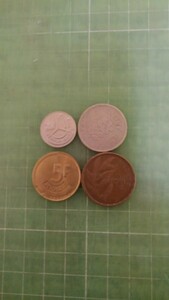 ベルギー旧硬貨×４枚(1950・81・86・90年)