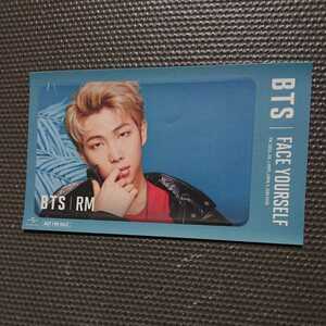BTS bulletproof boy .FACE YOURSELF buy privilege IC card sticker namnam Jun RM LAP Monstar 