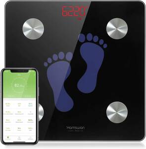 【セール】体組成計 高精度 たいしぼう体重計 Bluetooth対応 体重/体脂肪率/カロリー測定可能 ボディスケール 最大計量180KG/397lbs(足跡) 