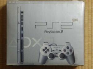 PS2 本体 SCPH-75000 SSS サテンシルバー コントロール2個＆メモリーカード3個付 プレステ2 プレイステーション2 SONY ソニー PlayStation2