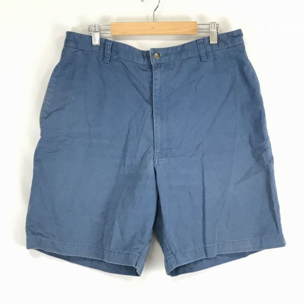 トミーヒルフィガー★コットン/ハーフパンツ【メンズL/股下21cm/青/ブルー】TOMMY HILFIGER◆BF836