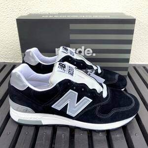 限定 USA製 New Balance M1400BKJ BLACK×GRAY US8.5 26.5cm スウェード スニーカー アメリカ米国製 NB ブラック×グレー 新品 Made In USA