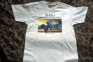 セール！！軍用機フルカラーＴシャツ B-25　ミチェル　 (ＭASAO SATAKE COLLECTION）