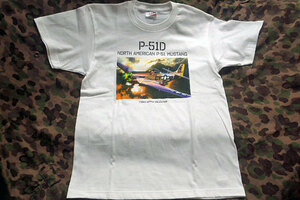 セール！！軍用機フルカラーＴシャツ P-51D マスタング (ＭASAO SATAKE COLLECTION）