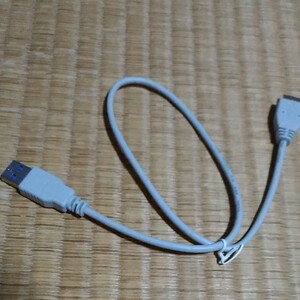 白色 USB3.0 ケーブル USB micro(A-B)外付けHDDなどに USBケーブル