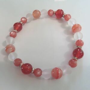  sardonyx, car ne Lien, orange moonstone, crystal. bracele 