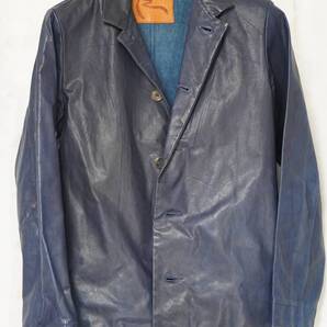 45rpm 藍染 レザー ジャケット