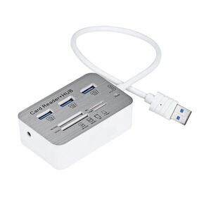 USB3.0対応！ USBハブ マルチポート 送料無料 SDカードリーダー USBリーダー ハブコンボ microSDカード TFカード