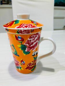 レア　カルディ限定　台湾　茶こし付きマグカップ カルディ KALDI マグカップ