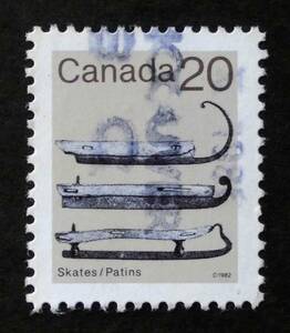 カナダ切手　20セント　Ice Skates　1986-07-04　H05794