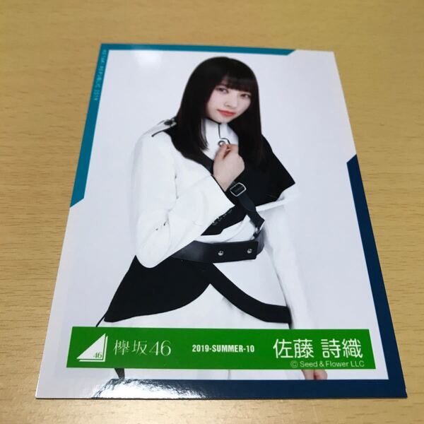 欅坂46 佐藤詩織 【欅共和国2018】(制服衣装) 2019-SUMMER-10 上半身 生写真 計1点