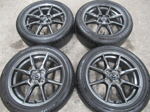 【ロードスター・ND5RC】MAZDA16inch純正set♪美品/裏綺麗◆【195/50R16】YOKOHAMA・アドバンスポーツV105S☆