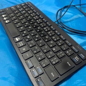 エレコム キーボード 有線 パンタグラフ ミニキーボード ブラック TK-FCP096BK