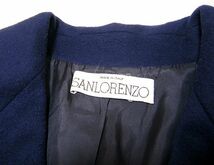 イタリア製 SANLORENZO カシミヤ100％のミドル丈のコート ロングジャケット PURE CASHMERE_画像4