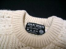 VINTAGE！MADE IN GT. BRITAIN SUMMIT SPORTS 裾ダメージ加工 ローゲージニット セーター 英国製 オールド ヴィンテージ_画像6