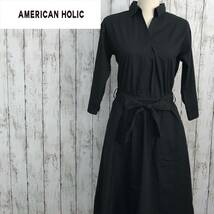 AMERICAN HOLIC★アメリカンホリック★スキッパーシャツワンピース★サイズF　1115-71_画像1