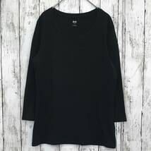 UNIQLO★ユニクロ★メンズ 七分丈 Tシャツ★サイズL　118-21_画像2