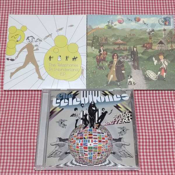 【送料無料】the telephones CD3枚 In Wonderland E.P. (ライブ会場限定盤CD新品未開封)DANCE FLOOR MONSTERS Oh My Telephones!!!e.p.