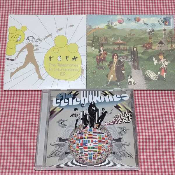 【送料無料】the telephones CD3枚 In Wonderland E.P. （ライブ会場限定盤CD新品未開封）DANCE FLOOR MONSTERS Oh My Telephones!!!e.p.