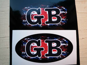 ★送料無料★GB Union Jack BRITISH Sticker Decal ユニオンジャック ステッカー デカール 100mm x 50mm 2枚セット