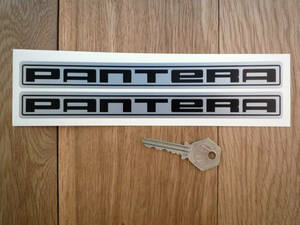 ★送料無料★PANTERA DE TOMASO sticker ステッカー デカール 205mm x 21mm 2枚セット