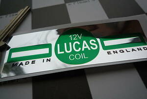 ★送料無料★LUCAS IGNITION COIL STICKER ルーカス コイル ステッカー デカール 80mm x 27mm