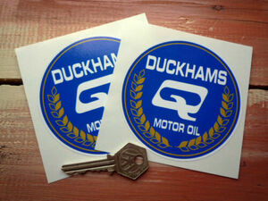 ★送料無料★DUCKHAMS Q OIL ダッカムス ステッカー デカール 100mm 2枚セット