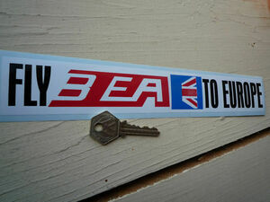 ★送料無料★Fly BEA TO EUROPE Sticker ステッカー デカール 40mm x 270mm