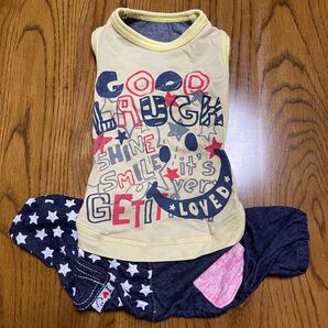 わんこ服 ペットクィーンつなぎ デニムパンツ