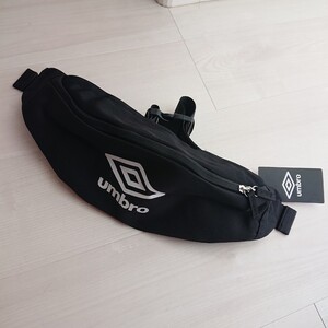 umbro ウエストバッグ ボディバッグ ウエストポーチ ナイロン ブラック 新品 未使用 アンブロ
