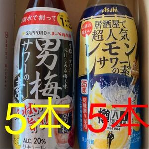 レモンサワー 男梅サワー