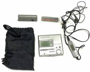 ジャンク品 Panasonic パナソニック SJ-MR100 ポータブルMDレコーダー MDLP非対応 MD録音再生兼用機 録再 MDウォークマン MDプレーヤー