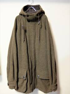 90s Old NAUTICA middle cotton plant wool mountain parka f- dead coat / Vintage down 