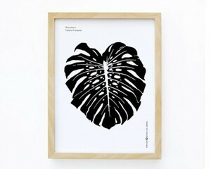 MICUSH | MONSTERA ART PRINT | アートプリント/ポスター (30x40cm)