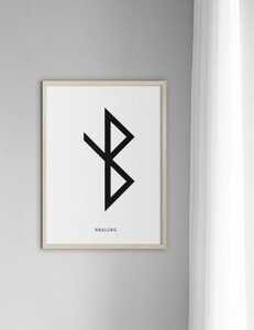 NOUROM | HEALING RUNE | アートプリント/ポスター (50x70cm)