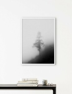 NOUROM | LONELY TREE IN THE MIST | アートプリント/ポスター (50x70cm)