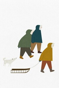 【ネコポス送料無料】BLANCA GOMEZ | INUIT | A4 アートプリント/ポスター