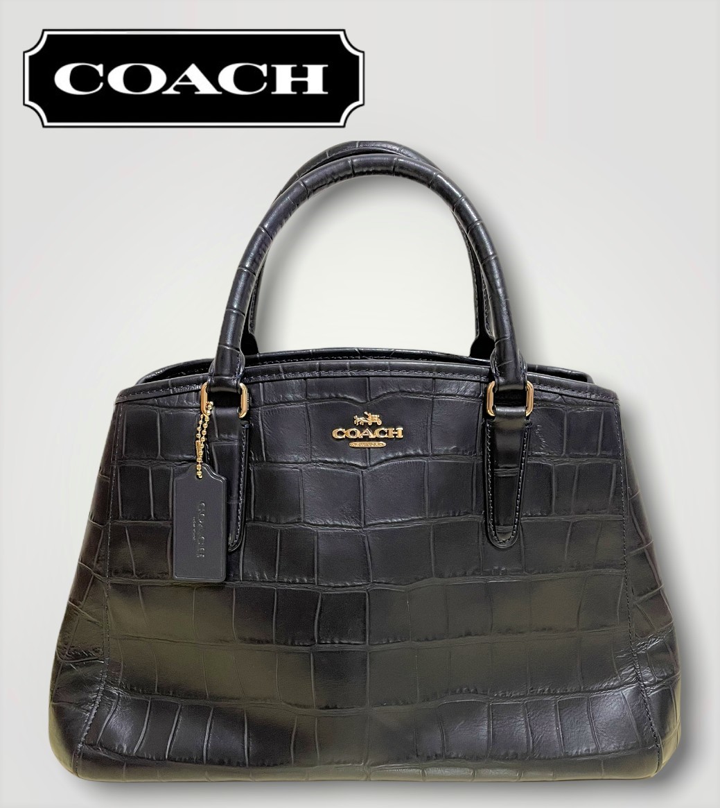 おすすめ COACH ハンドバッグ マーゴット クロコ型押し F55927 ...
