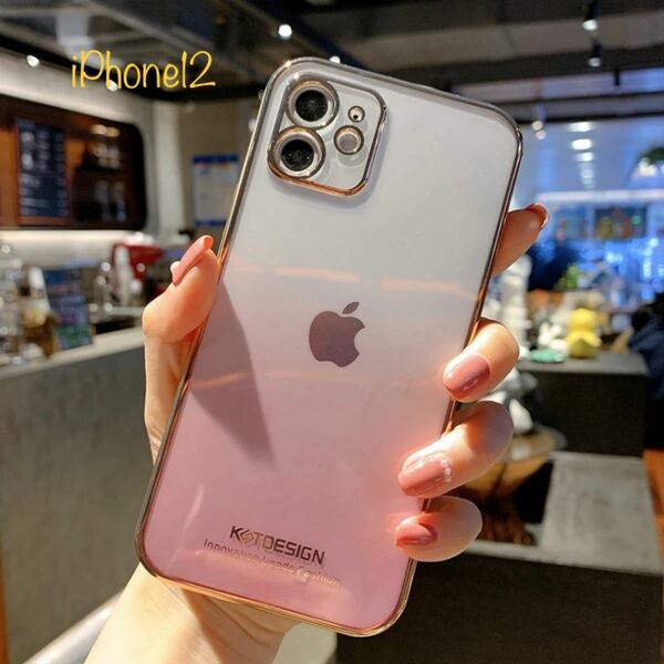 iPhoneケース　iPhone12 ピンク