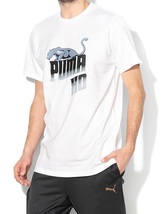 プーマ ザウィークエンド コラボ XO ロゴTシャツ USサイズS 日本サイズM相当 定価7700円 ホワイト 白 The Weeknd 半袖 送料370円_画像1