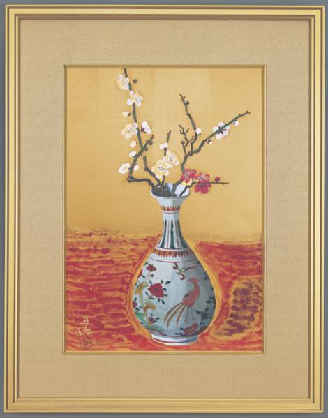 Free shipping Ogura Yuuki Plum Ayami version Silk screen painting print style=width:100%;, Artwork, Prints, Silkscreen