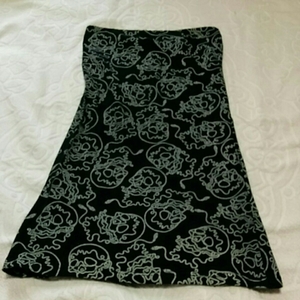  black Skull gaikotsu tube top 