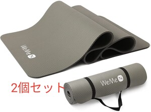 ヨガマット トレーニングマット 双面滑り止め 厚め肌にやさしい