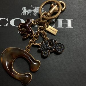 COACHアイコンバッグチャームキーホルダー