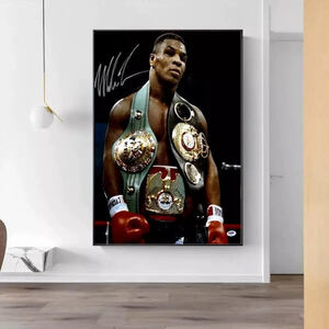 マイク・タイソン 大 ポスター 70x50cm 海外 ボクシング グッズ カフェ 雑貨 フォト アート ボクサー Mike Tyson 13