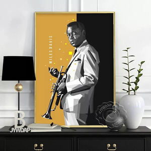 マイルズ デイビス 大 ポスター 70x50cm グッズ ジャズ トランペット デイヴィス 雑貨 フォト アート 大判 アメリカ Miles Davis 11