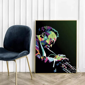 マイルズ デイビス 大 ポスター 70x50cm グッズ ジャズ トランペット デイヴィス 雑貨 フォト アート 大判 アメリカ Miles Davis 21