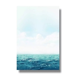 海 ポスター 70x50cm グッズ 海外 ビーチ リゾート ヤシの木 南国 砂浜 波 ハワイ LA サーフィン サンセット キャンバス 写真 アート 15