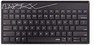 ワイヤレスキーボード USB 接続 サイレント デザイン 防水 設計 パワー セービング デザイン サポート デュアル システム 電子 (黒)